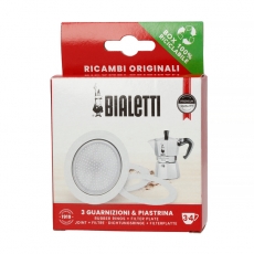 Bialetti tarpinė ir sietelis kavinukui, 150/200ml 3/4p.