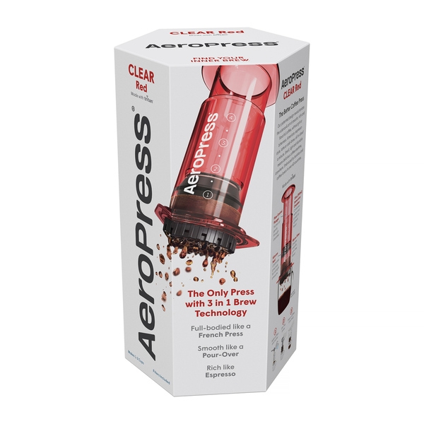 Kavinukas AeroPress Clear, Red