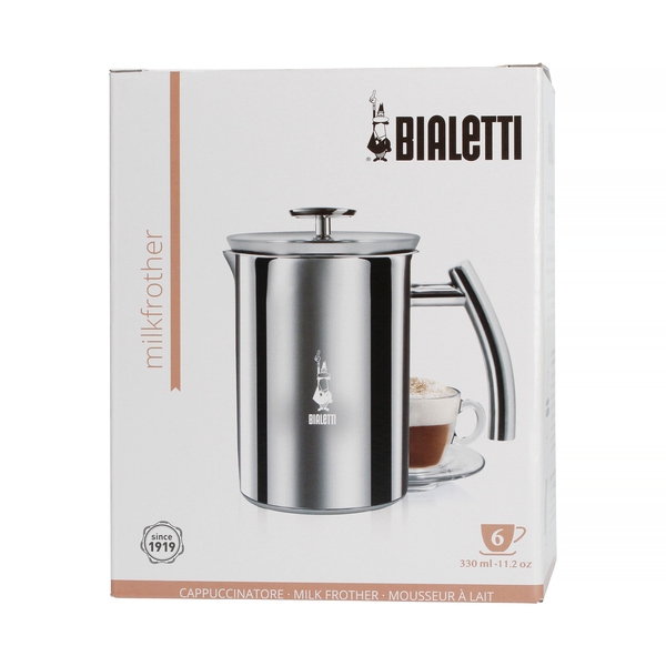 Pieno putų plakiklis Bialetti Acciaio, 330ml