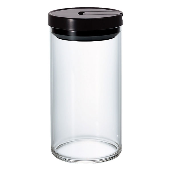 Stiklinis indas Hario Canister, Black 1L