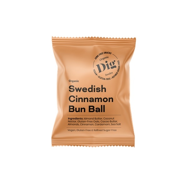 Veganiškas užkandis DIG Cake Ball, 25g